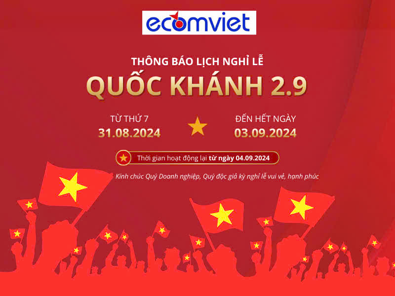 Thông báo nghỉ lễ Quốc khánh năm 2024